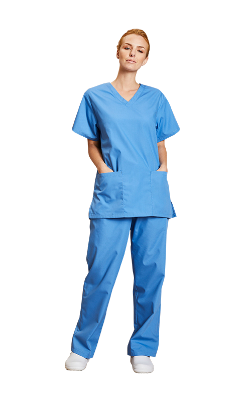 رویه اسکراب سبک وزن Unisex، آبی بیمارستانی
